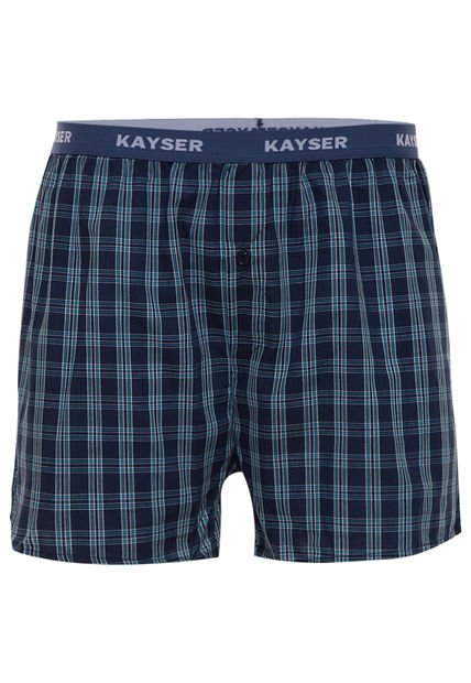 Boxer Cuadrillé Azul Kayser