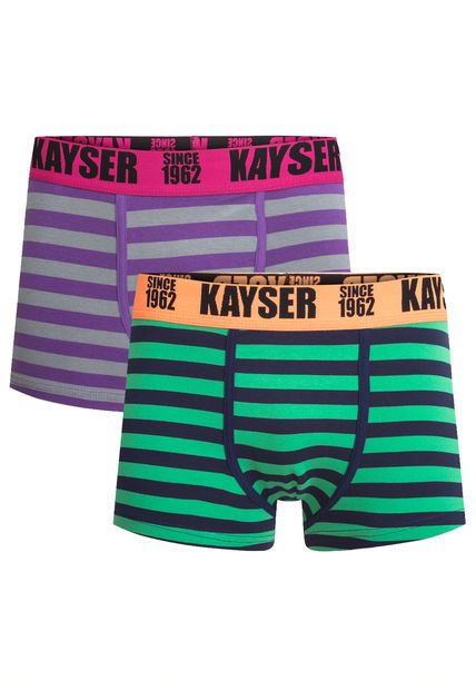 Pack 2 Boxer Kayser Rayados Multicolor - Ahora | Dafiti Chile