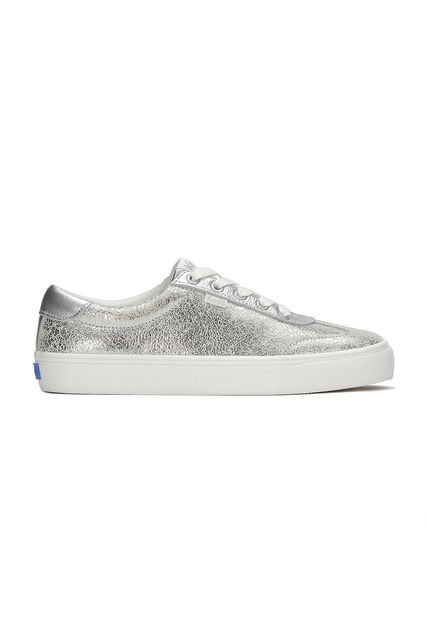 Zapatilla Cuero Mujer Jump Kick Plateado Keds