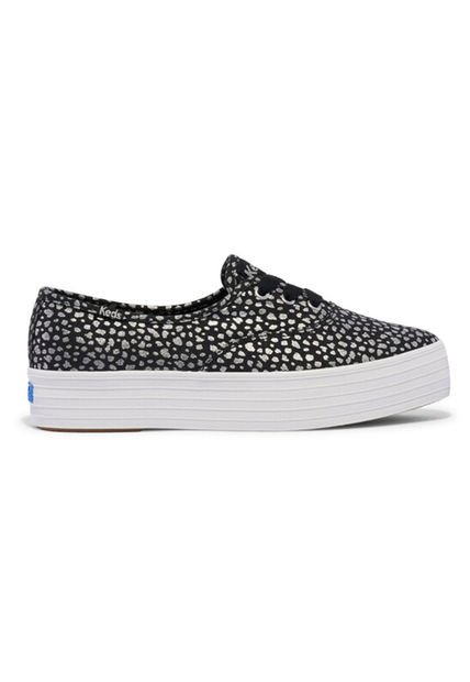 Zapatilla Negra Mujer Point Canvas Keds