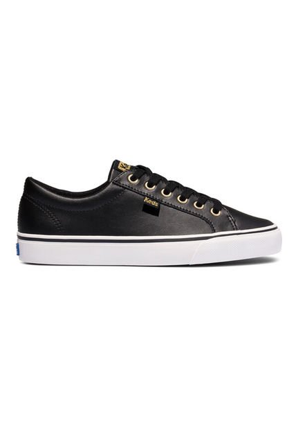 Zapatilla Cuero Negra Mujer Jump Kick Keds