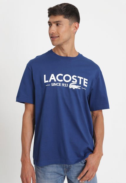 Polera Lacoste Azul - Calce Regular