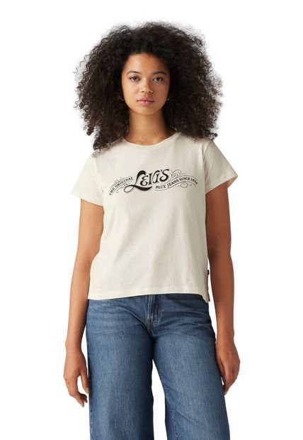 Polera Mujer Regular Fit Blanco Levis