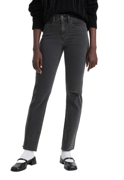 Jeans Mujer 724 High Rise Straight Negro Levis