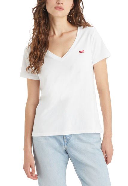 Polera Mujer Regular Fit Blanco Levis