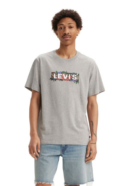 Polera Hombre Ss Relaxed Fit Tee Gris Levis