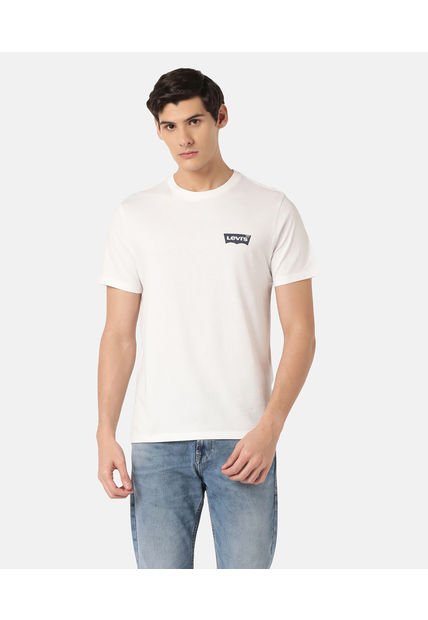 Polera Hombre Graphic Crewneck Tee Blanco Levis