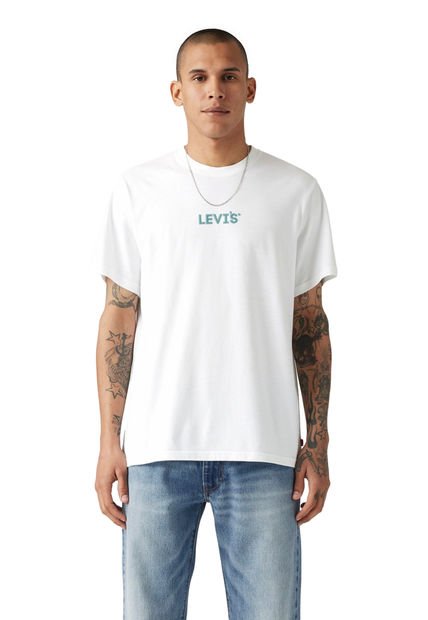 Polera Hombre Ss Relaxed Fit Tee Blanco Levis