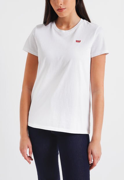 Polera Mujer Regular Fit Lisa Blanco Levis