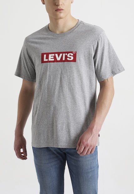 Polera Hombre Relaxed Fit Gris Levis