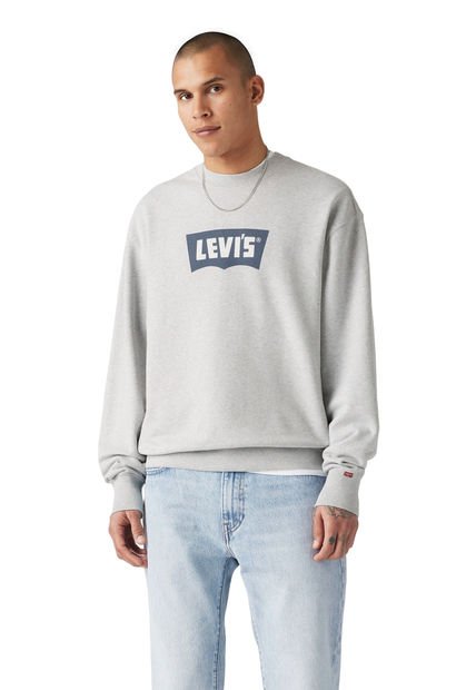 Polerón Hombre Premium Graphic Crew Gris Levis