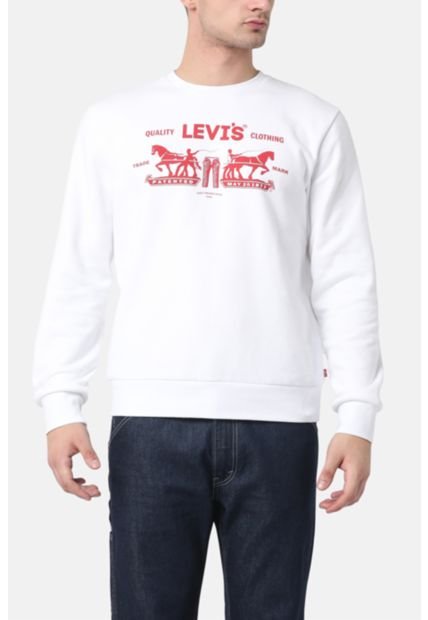 Polerón Hombre Standard Blanco Levis