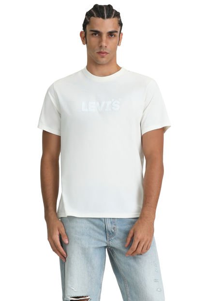 Polera Hombre Ss Relaxed Fit Tee Beige Levis