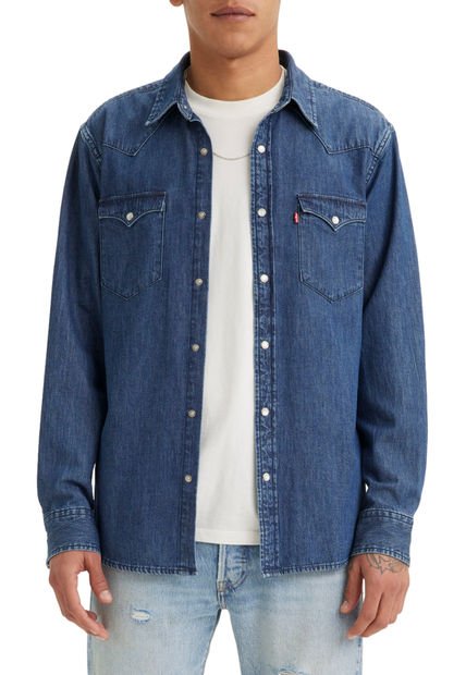 Camisa Hombre Regular Classic Western Azul Levis