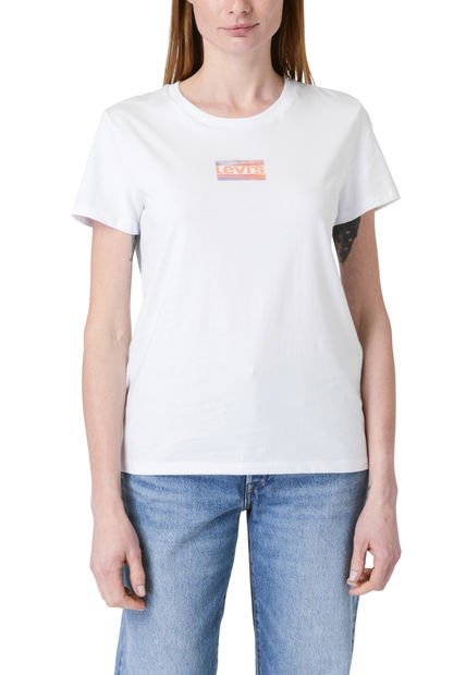 Polera Mujer Regular Fit Blanco Levis