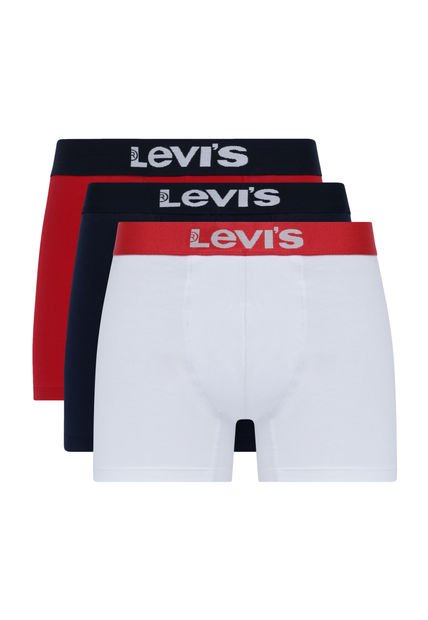 Boxer Hombre Brief Liso 3 Pack Multicolor Levis