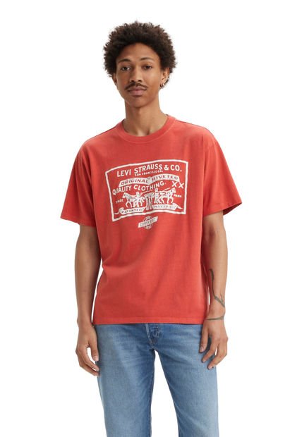 Polera Hombre Vintage Fit Graphic Tee Rojo Levis