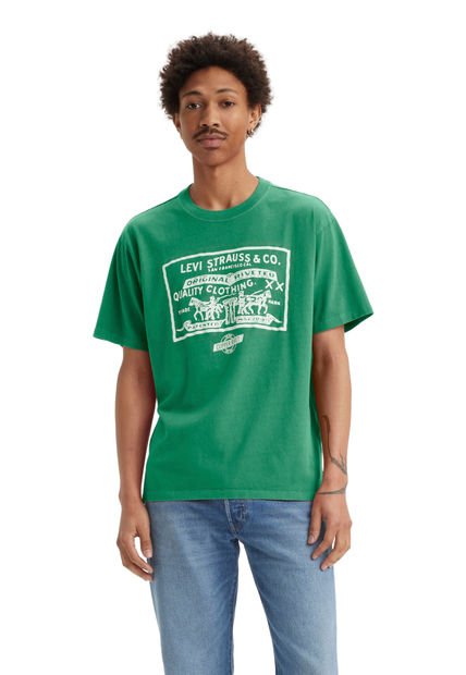 Polera Hombre Vintage Fit Graphic Tee Verde Levis