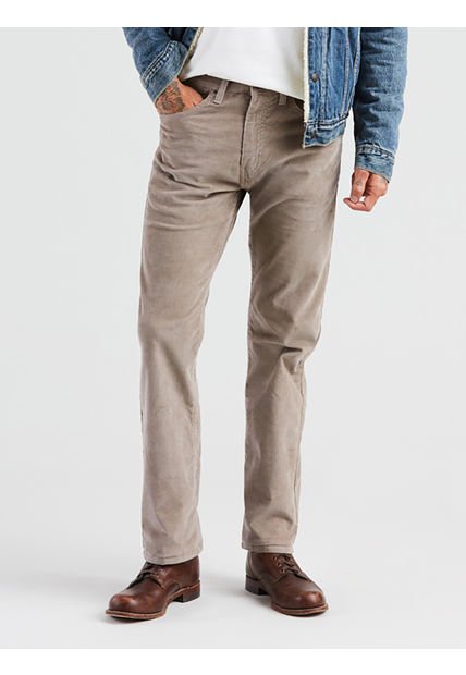 Jeans Hombre 505 Regular Cotelé Café Levis