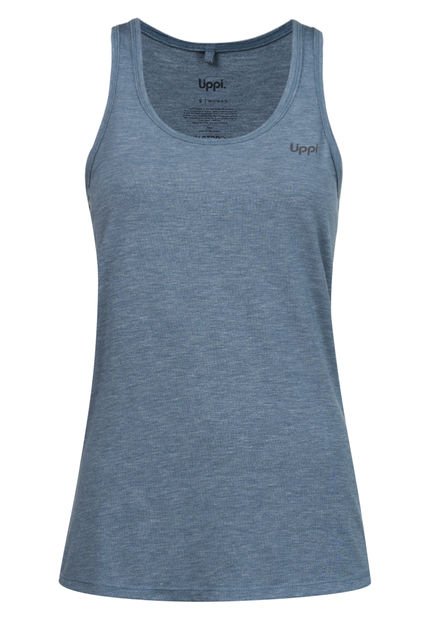 Polera Mujer Summit UV-Stop Tank Azul Grisaceo Lippi