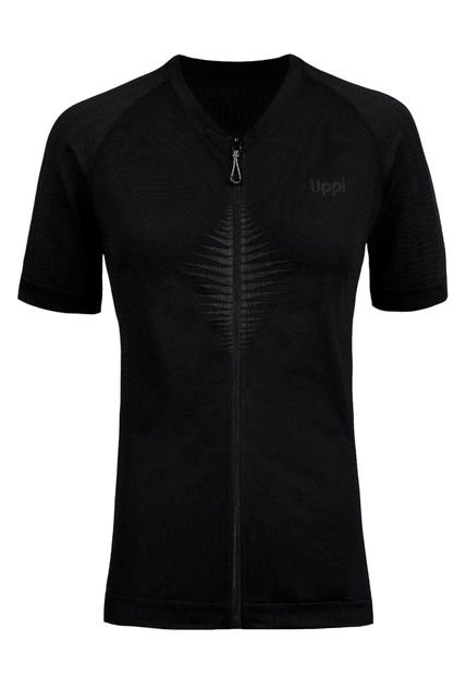 Polera Mujer Be-Bike Seamless Shirt Negro Lippi