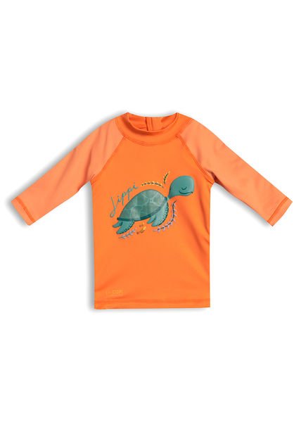 Polera Baby Boy Sun Pro 3/4 Sleeve UV-Stop T-Shirt Mandarina Lippi