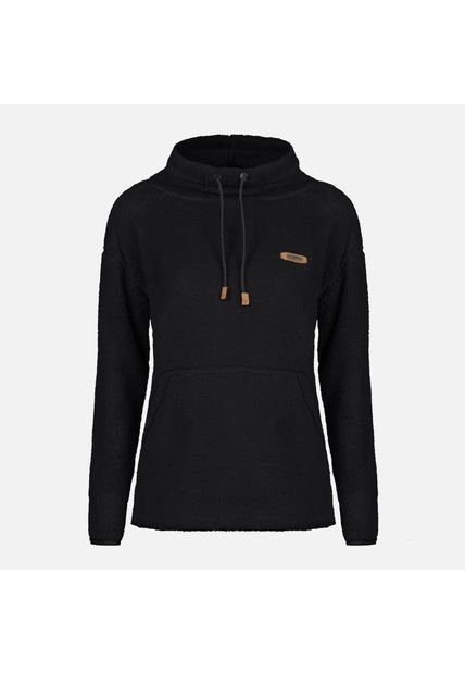 Poleron Mujer Warmy Sweatshirt Negro Lippi