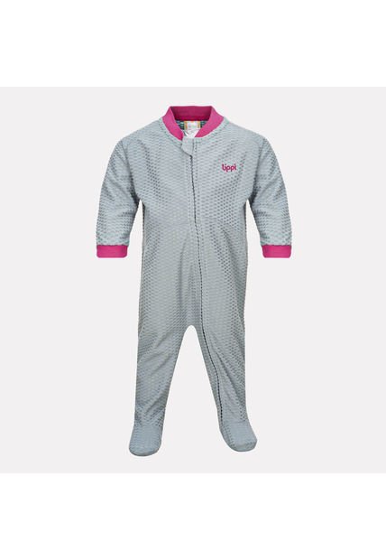 Enterito Baby Girl Saltamontes Nano-F Full Zip Onesie Jade Oscuro Lippi