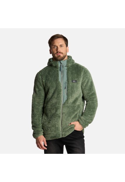 Polar Hombre Bear Shaggy-Pro Hoody Jacket Jade Oscuro Lippi