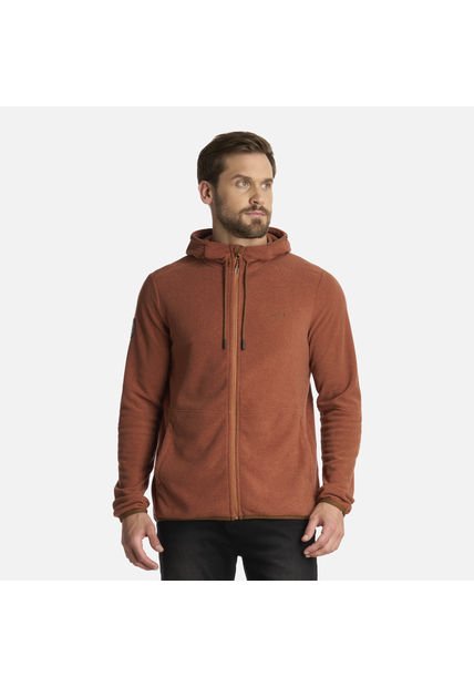 Polar Hombre Stripes Nano-F Full Zip Hoody Camel Lippi