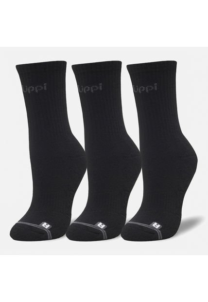 Calcetines Unisex Logo Lippi Pack Mid Negro Lippi