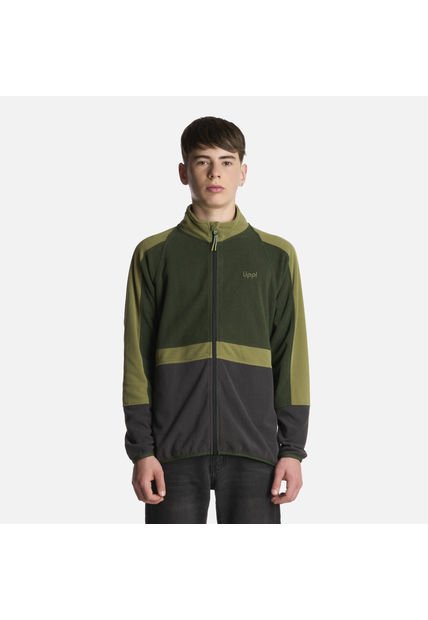 Polerón Teen Boy FirePlace Full Zip Sweatshirt Verde Militar Lippi