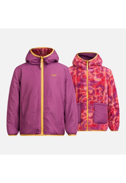 Chaqueta Niña Two-Faces Hoody Jacket Print Rosa Lippi