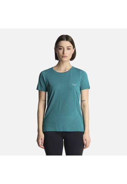 Polera Mujer 4 Run Seamless Trail Short Sleeve T-Shirt Turquesa Lippi