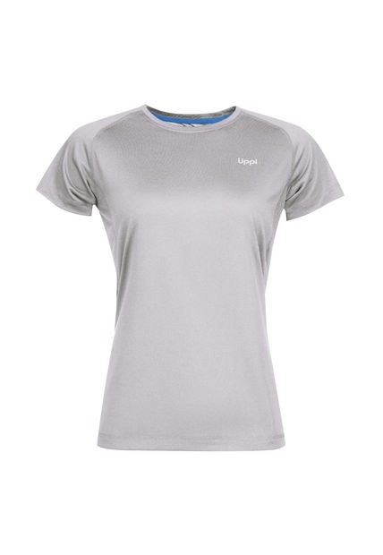 Polera Mujer Core Q-Dry T-Shirt Melange Gris Claro Lippi