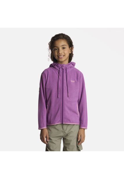 Polerón Niña Stripes Nano-F Full Zip Hoody Morado Lippi