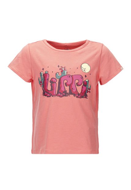 Polera Niña Logo Lippi UV-Stop T-Shirt Rosado Lippi