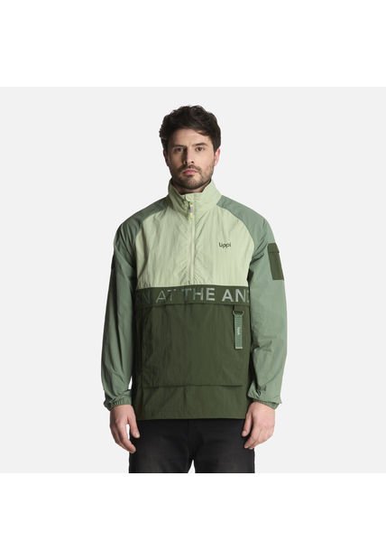 Chaqueta Hombre WindCity WindBreaker 1/4 Zip Jacket Jade Lippi