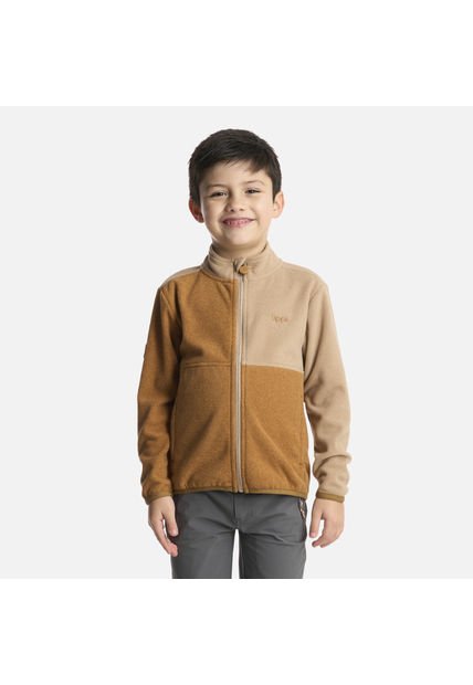 Polerón Niño Stripes Nano-F Full Zip Camel Lippi