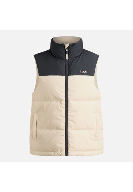 Chaqueta Mujer Urban Down Jacket Vest Crema Lippi