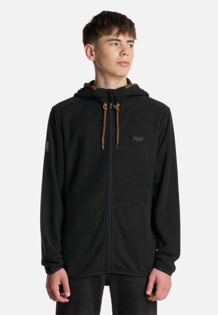 Polerón Teen Boy Stripes Nano-F Full Zip Hoody Negro Lippi