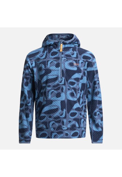 Poleron Niño Saltamontes Nano-F 14 Zip Hoody Print Azul Lippi