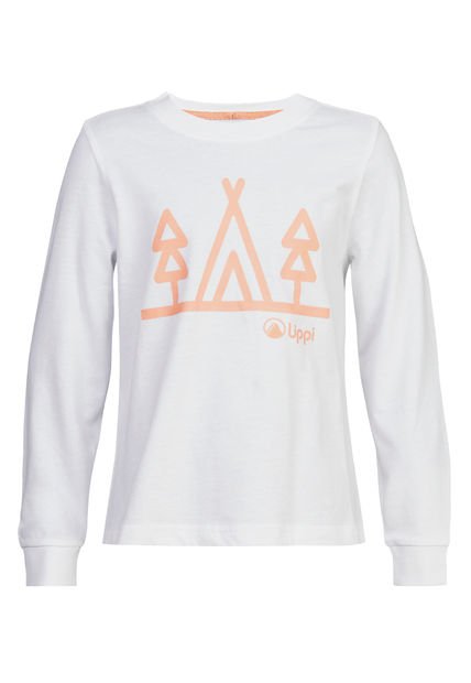 Polera Niña Logo Lippi Long Sleeve T-Shirt Blanco Lippi