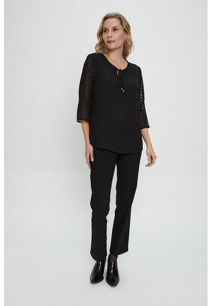 Blusa Lisa Negro Magriffe