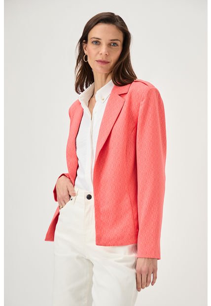 Blazer Textura Coral Magriffe