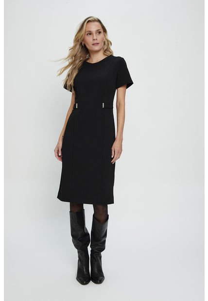 Vestido Liso Negro Magriffe