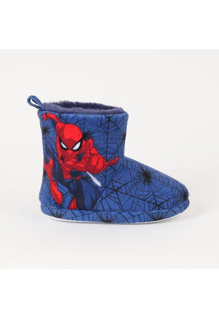 Pantufla Bota Niño Spiderman Throwing Web Azul Marvel