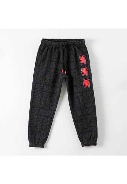 Pantalon De Buzo Niño Spiderman Spiders Negro Marvel