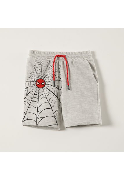 Short Niño Telaraña Spiderman Gris Marvel