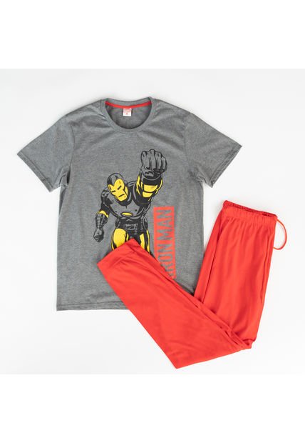 Pijama Hombre Iron Man Fist Gris Marvel